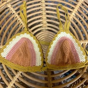 Free people crochet bralette size small new